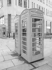 Image showing London telephone box