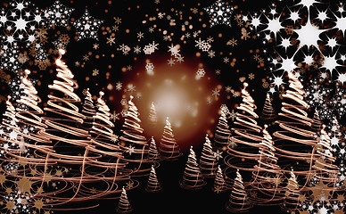 Image showing xmas tree (forest)