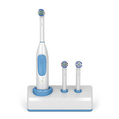 Image showing Electric toothbrush on stand