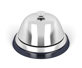Image showing Silver reception bell