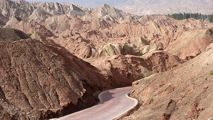 Image showing Landscape of Danxia landform