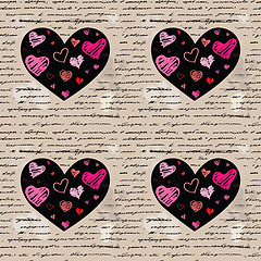 Image showing Heart illustration. Love. Vector background.