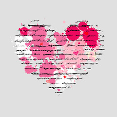 Image showing Heart illustration. Love. Vector background.