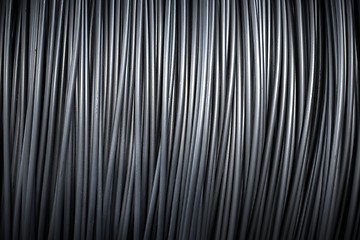 Image showing Large coil of Aluminum wire