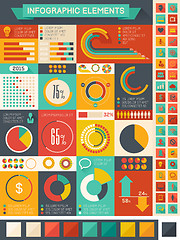 Image showing Flat Infographic Elements