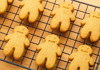 Image showing Gingerbread cookies close up