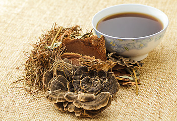 Image showing Traditional chinese herbal tea