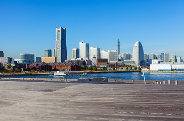 Image showing Yokohama skyline in Japan