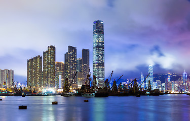 Image showing Kowloon skyline in Hong Kong