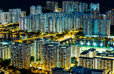 Image showing Residential district in Hong Kong 