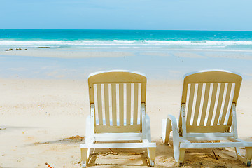 Image showing Relaxation on beach