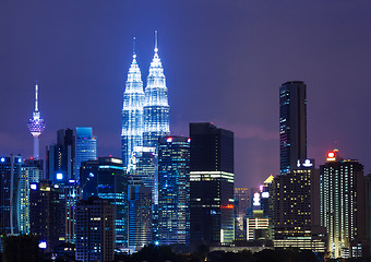 Image showing Capital city of Malaysia, Kuala Lumpur at night