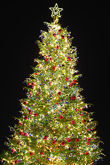 Image showing Christmas tree with decoration