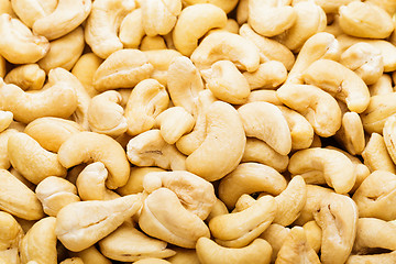 Image showing Fresh cashew nuts close up