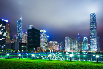 Image showing Hong Kong city at night