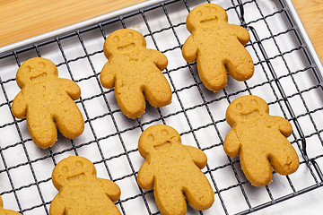 Image showing Homemade gingerbread cookies for xmas 