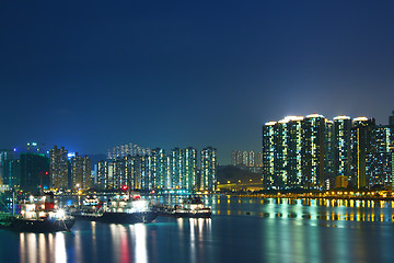 Image showing City in Hong Kong at night