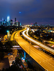 Image showing Kuala Lumpur skyline at night