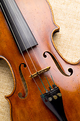 Image showing Violin close up