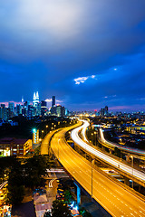 Image showing Kuala Lumpur skyline at night