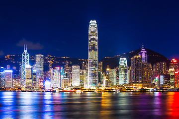 Image showing Hong Kong skyline at night