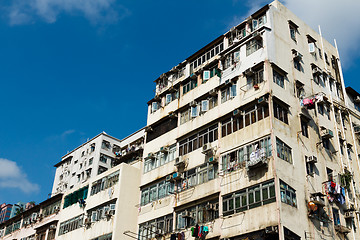 Image showing Old residential building in Hong Kong