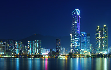 Image showing Hong Kong city at night