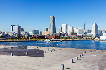 Image showing Yokohama skyline in Japan