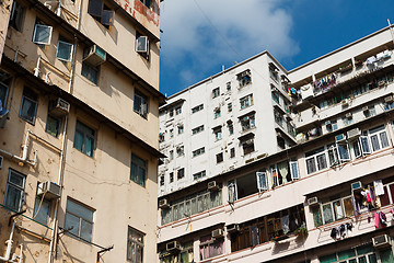 Image showing Overpopulated residential building in Hong Kong