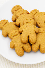 Image showing Gingerbread cookies on plate