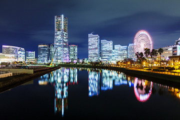 Image showing Yokohama skyline