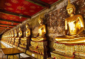 Image showing Golden buddha in temple