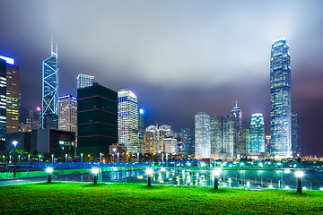 Image showing Hong Kong city at night