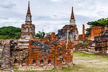 Image showing Historic architecture in Ayutthaya, Thailand