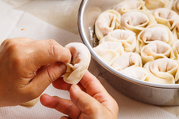 Image showing Homemade Chinese dumpling