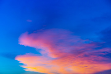 Image showing Sunset cloudscape