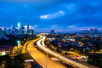 Image showing Kuala Lumpur skyline at night