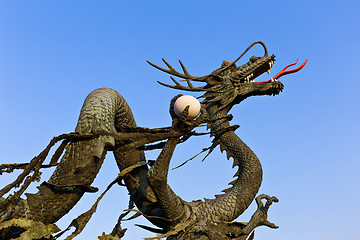 Image showing Concrete dragon statue