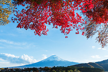 Image showing Mt. Fuji in autumn