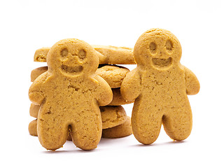 Image showing Stack of Gingerbread cookies 