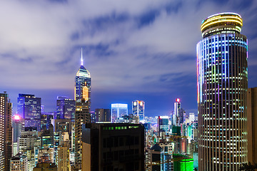 Image showing Cityscape in Hong Kong at night