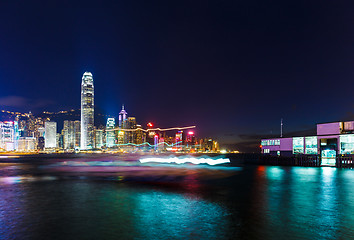 Image showing Hong Kong skyline at night