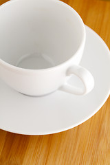 Image showing White coffee cup