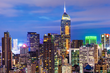 Image showing Hong Kong cityscape at night