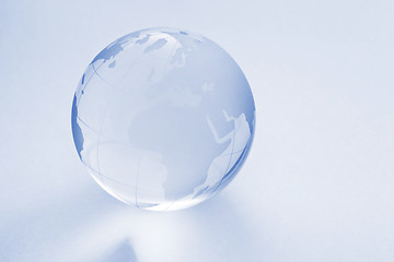 Image showing Glass globe ball