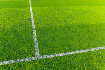 Image showing Green turf for sport arena