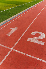 Image showing Sport running track