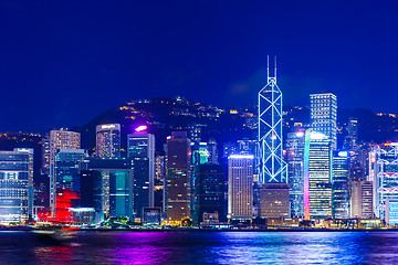 Image showing Hong Kong city at night