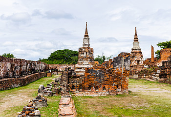 Image showing Historic architecture in Ayutthaya, Thailand