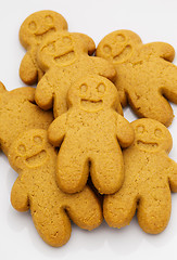 Image showing Pile of Gingerbread cookies 